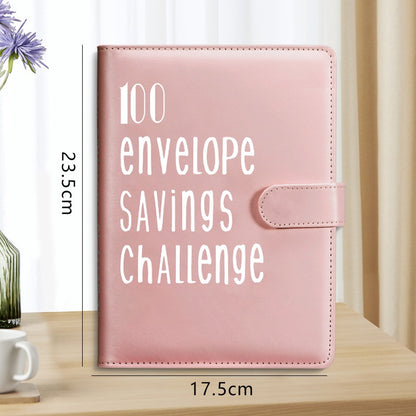 100 Envelope Savings Challenge Money Deposit Journal Book 